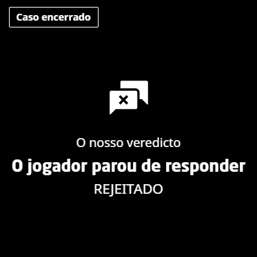 Reclamação rejeitada